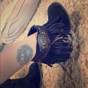 Freebird fringed booties